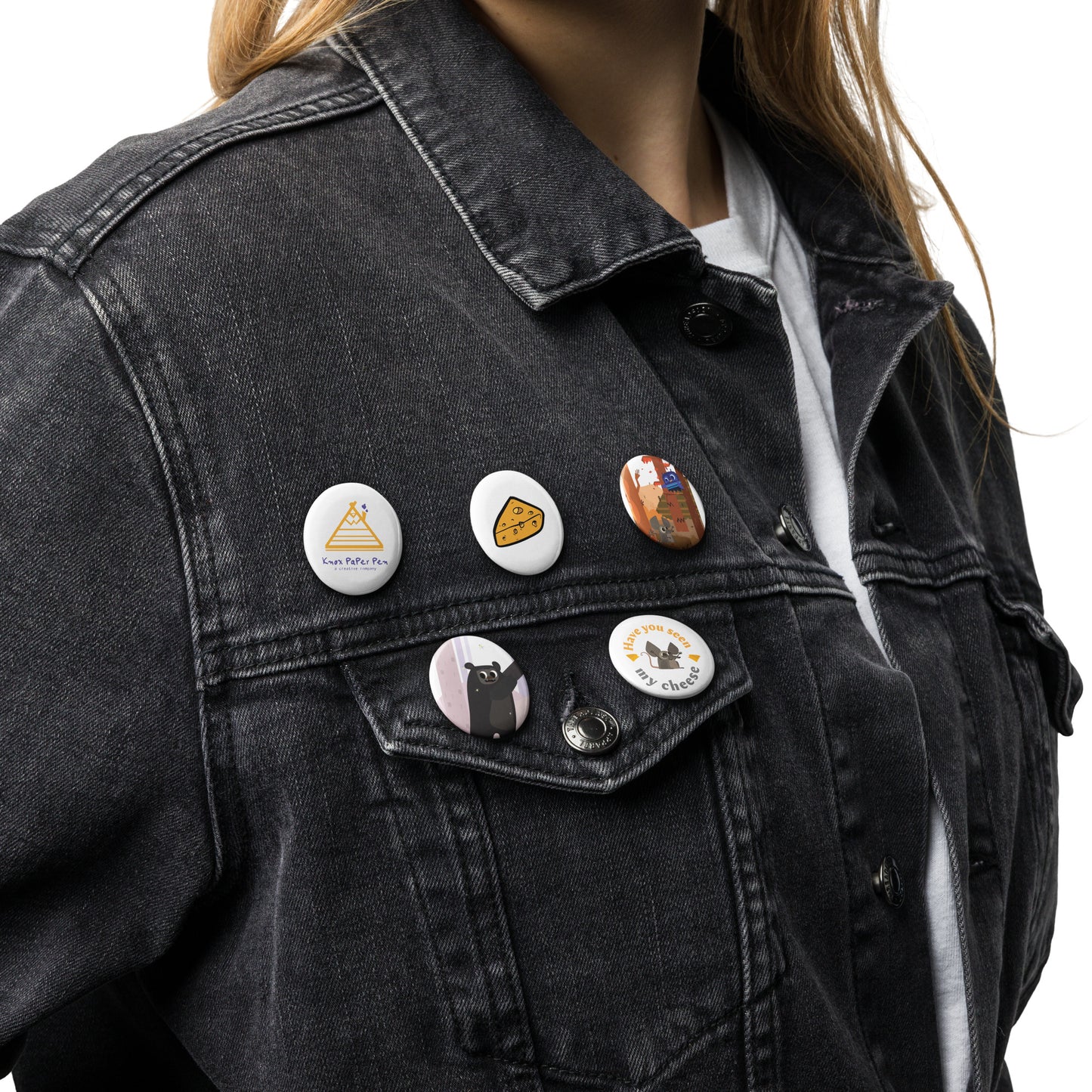 Have you seen my cheese pin buttons pack